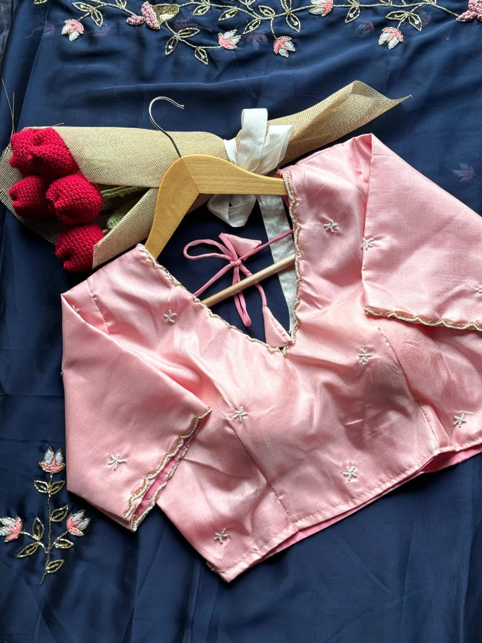 Precious Midnight Blue Saree