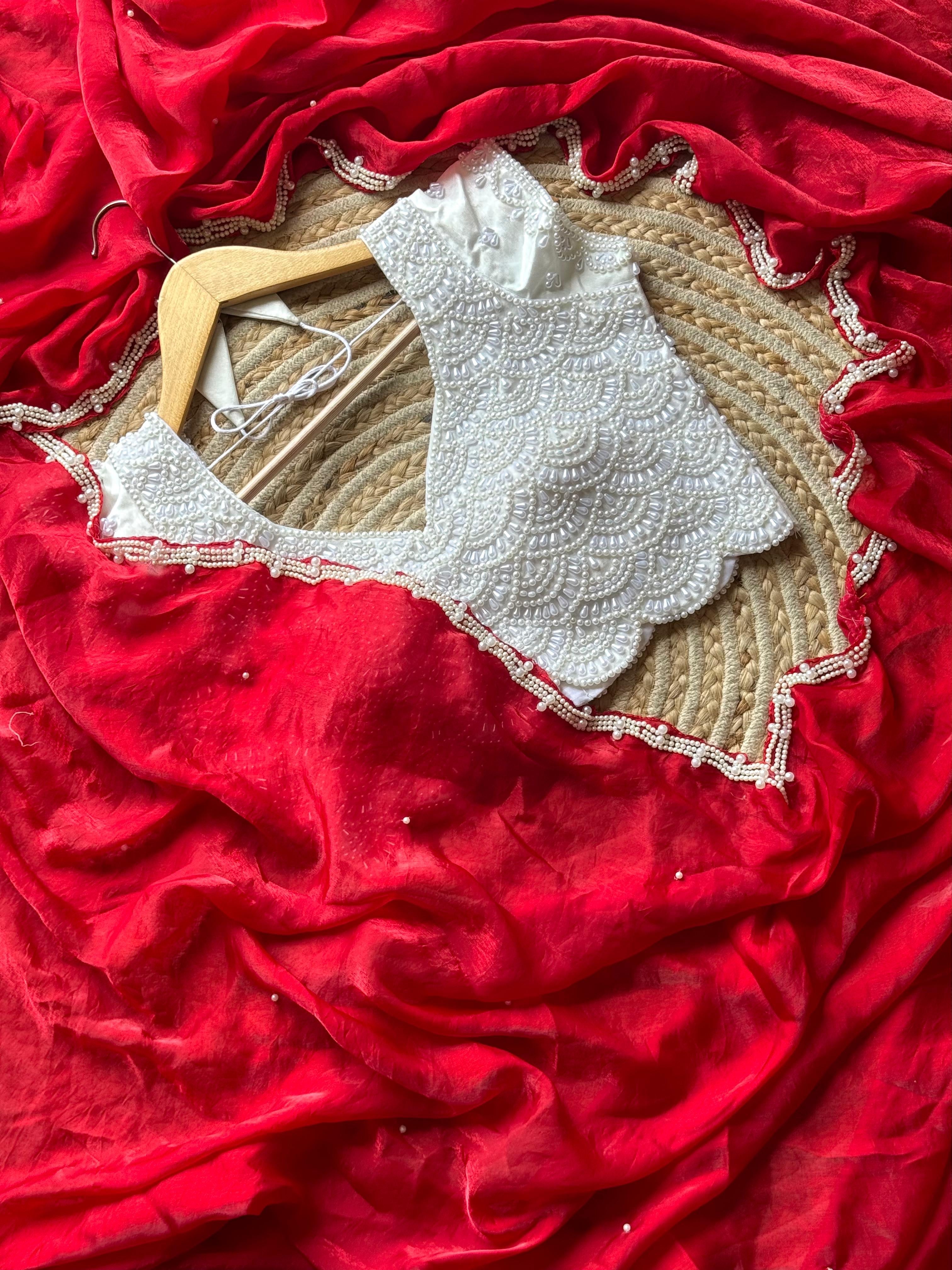 Cherry Embellished Saree