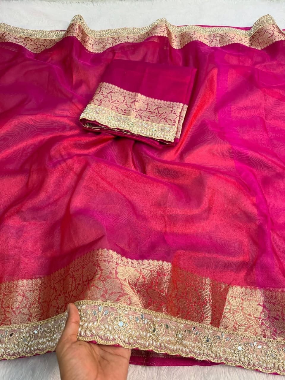 Rumani Banarasi Silk Saree