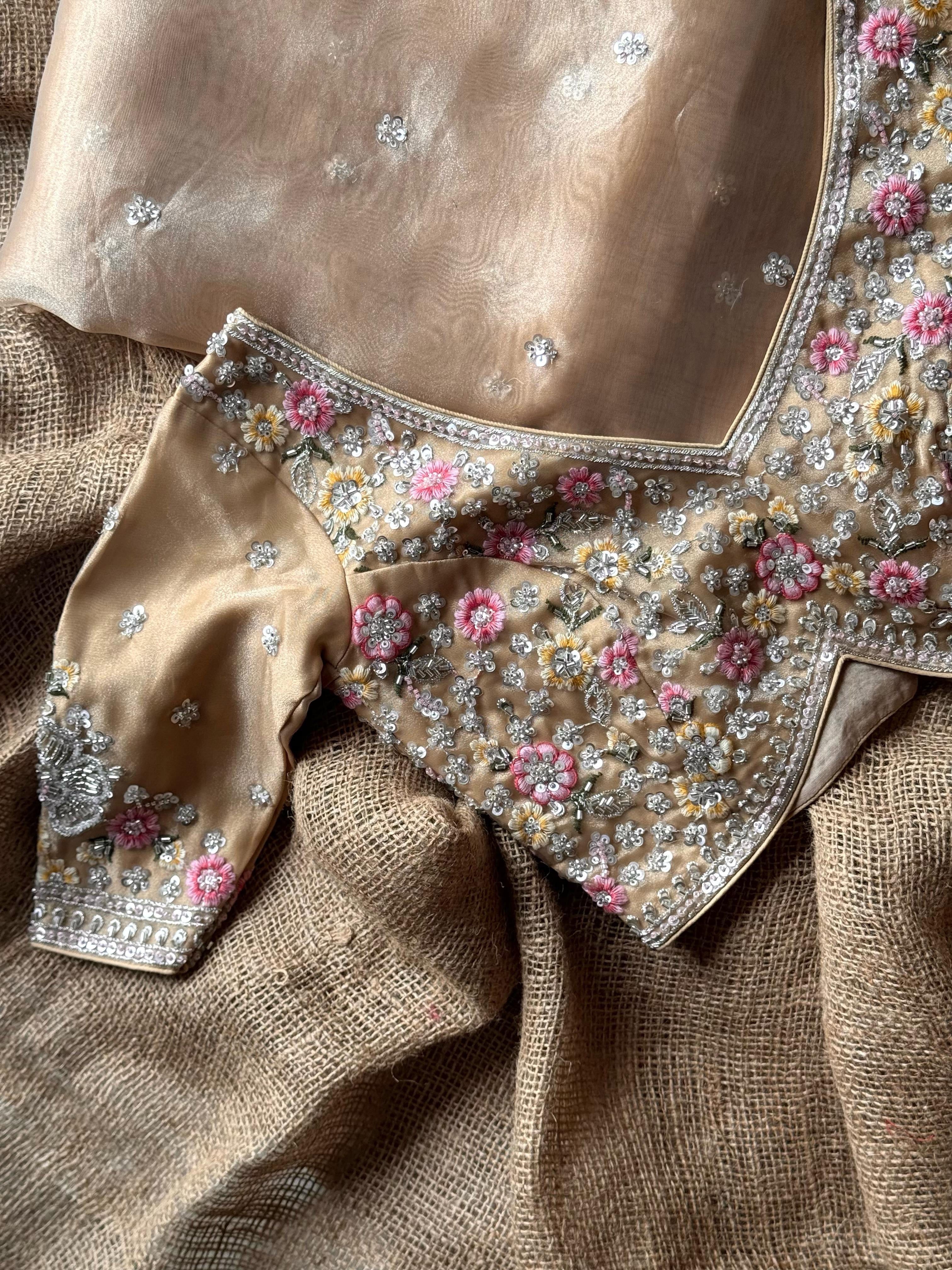 Golden Era Embellished Saree