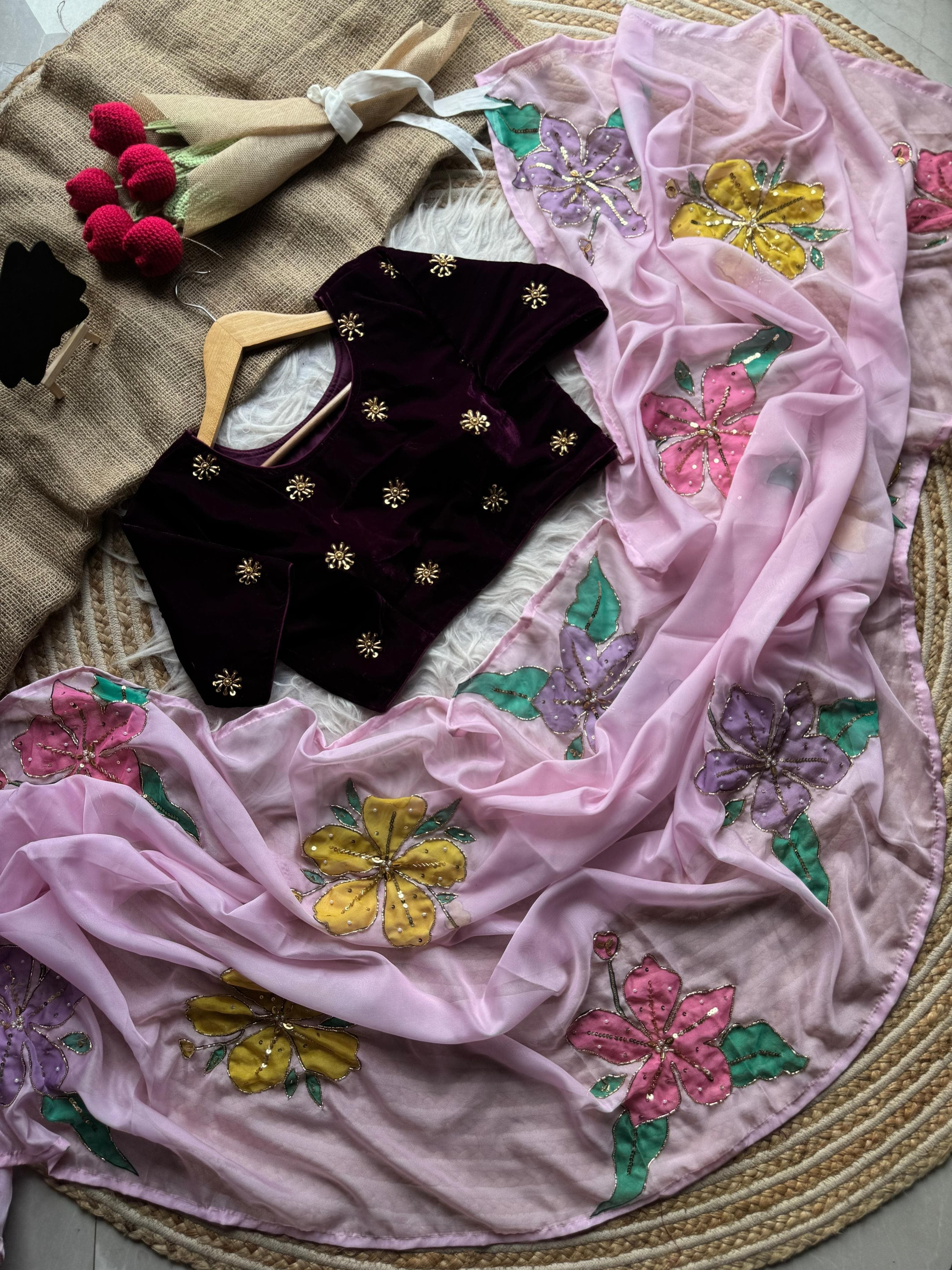 Precious Midnight Blue Saree