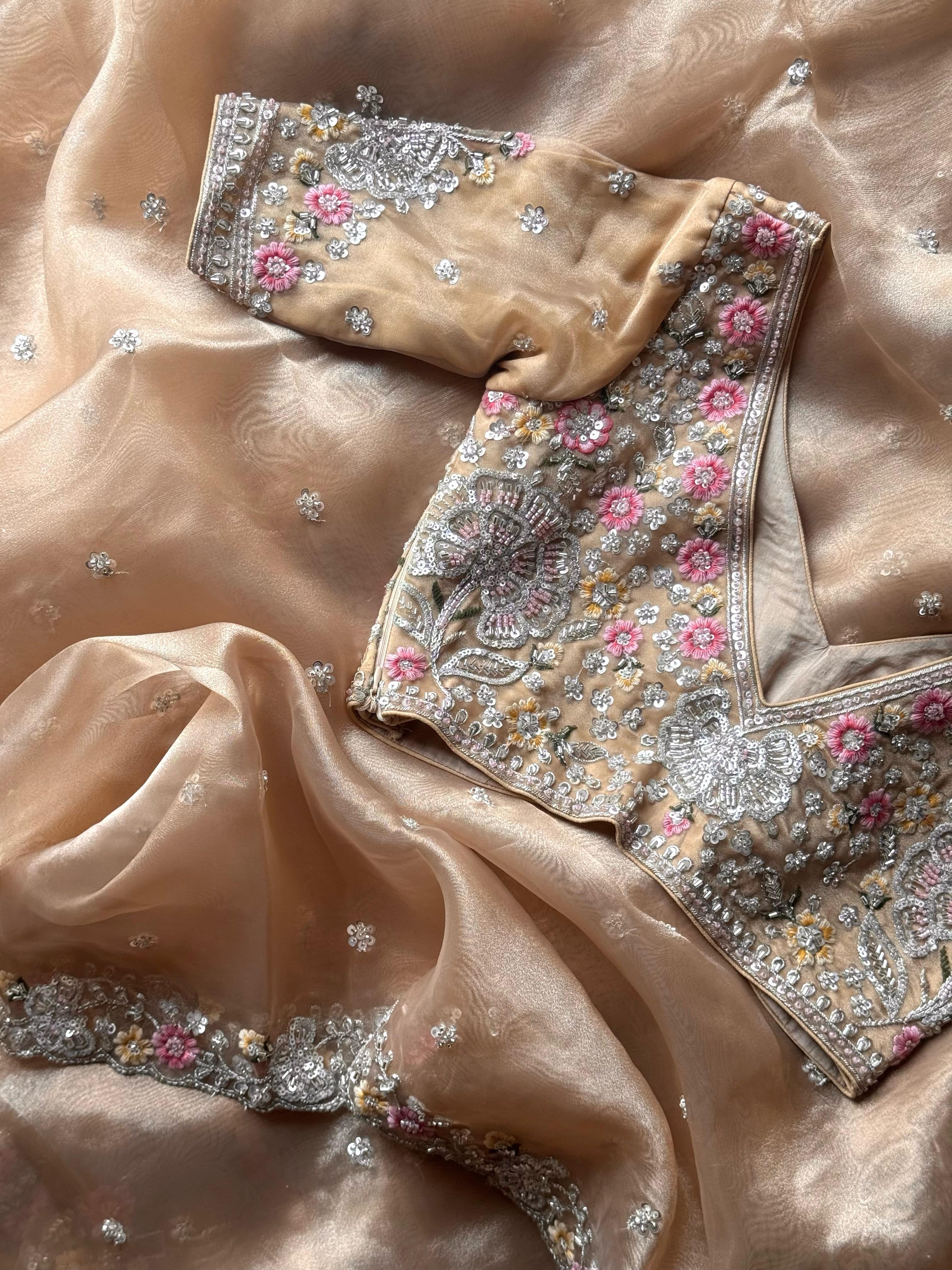 Golden Era Embellished Saree