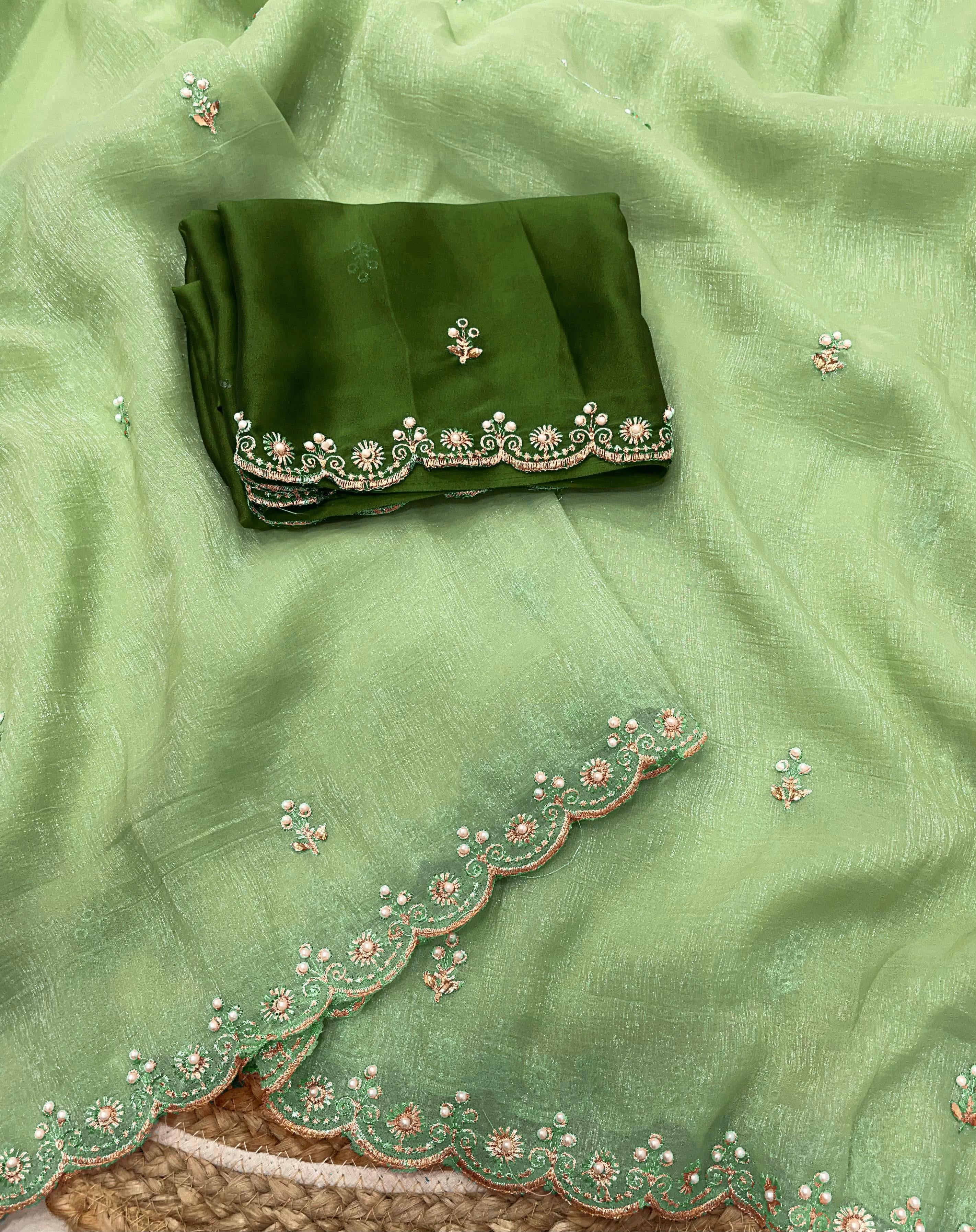 Zinnia Silk saree