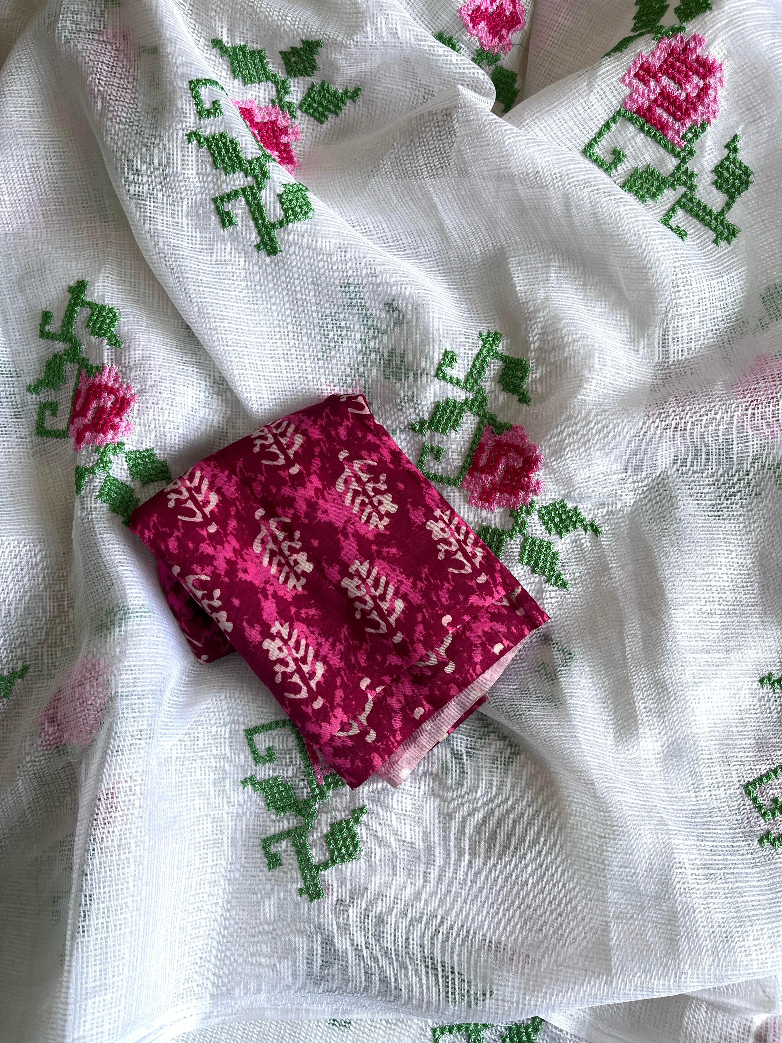 Valentine Tissue Saree