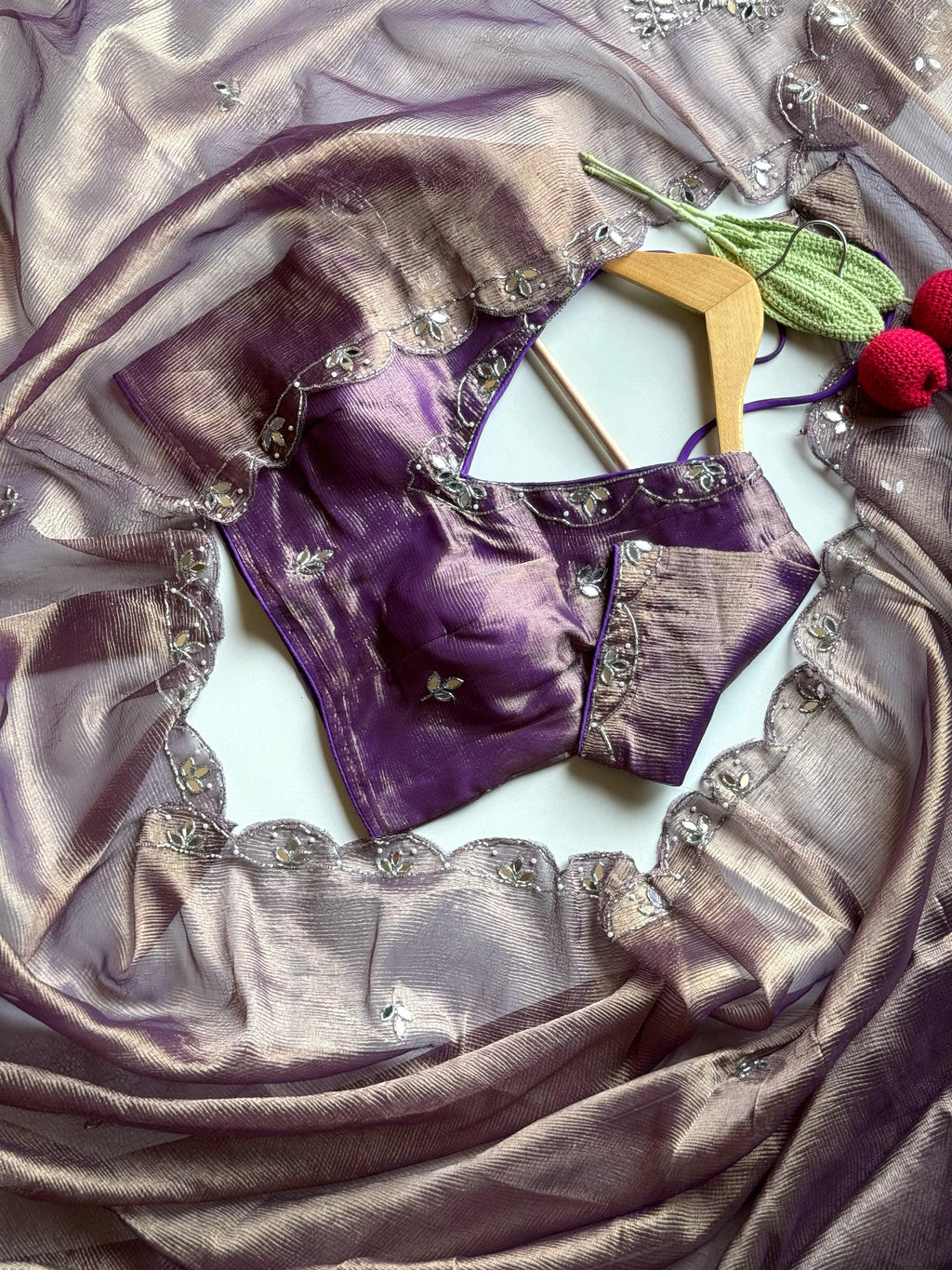 The Regalia Purple Saree