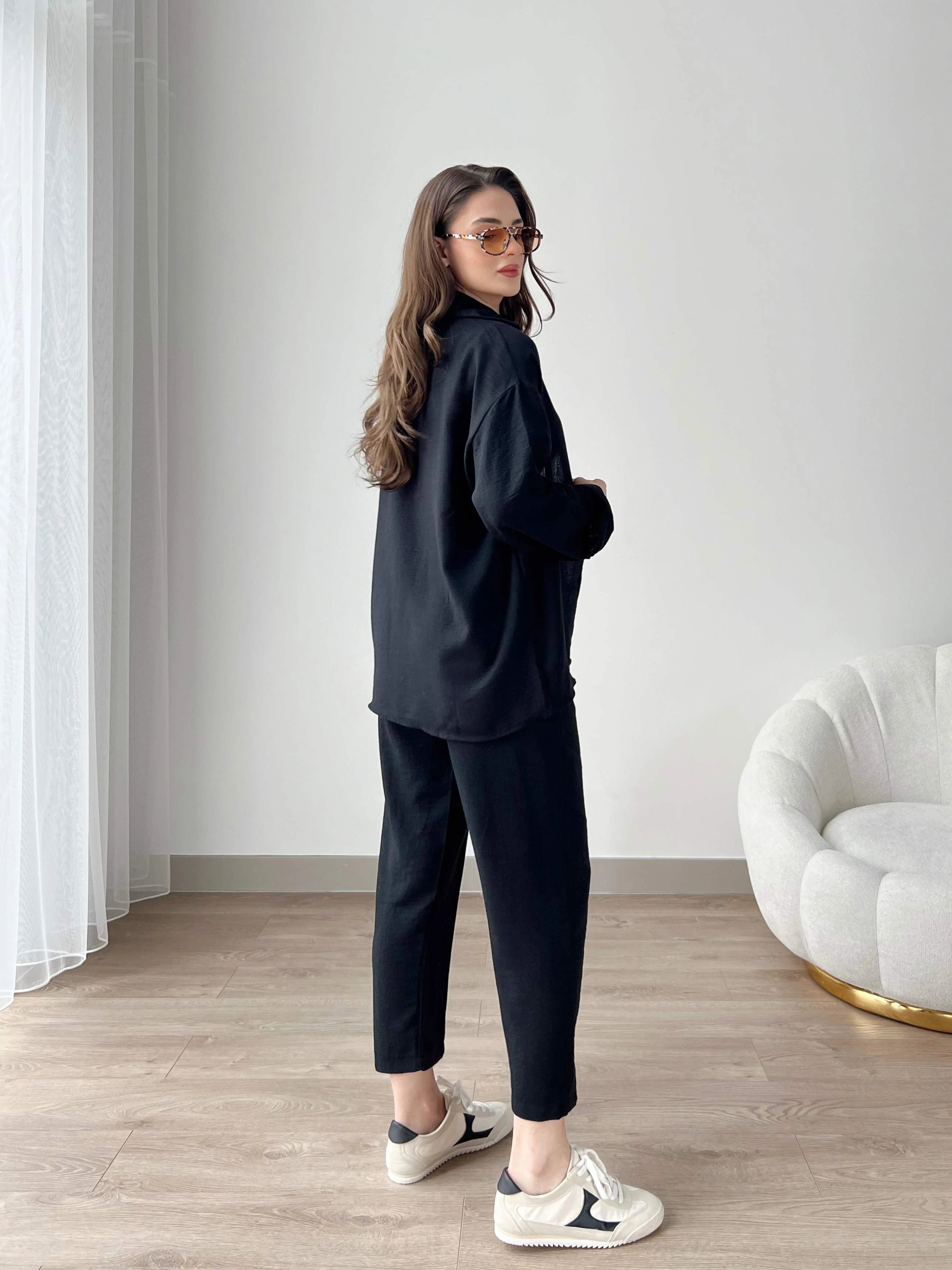 Short Leg Relax Fit Shirt Trouser Set